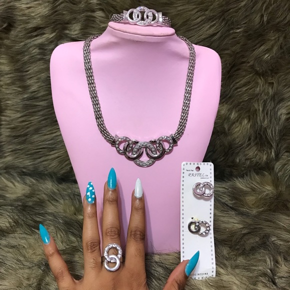 Silver Necklace Set - Picture 3 of 7